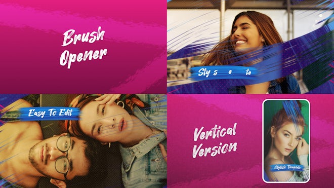 Modern Brush Opener Freebies template preview