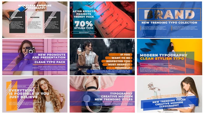 Typography - Ultramodern Freebies template preview