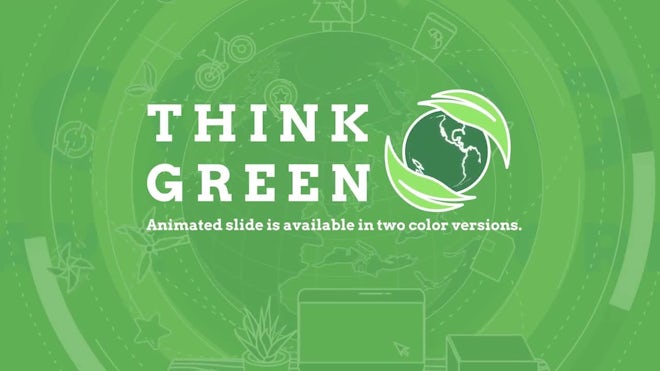 Think Green Freebies template preview