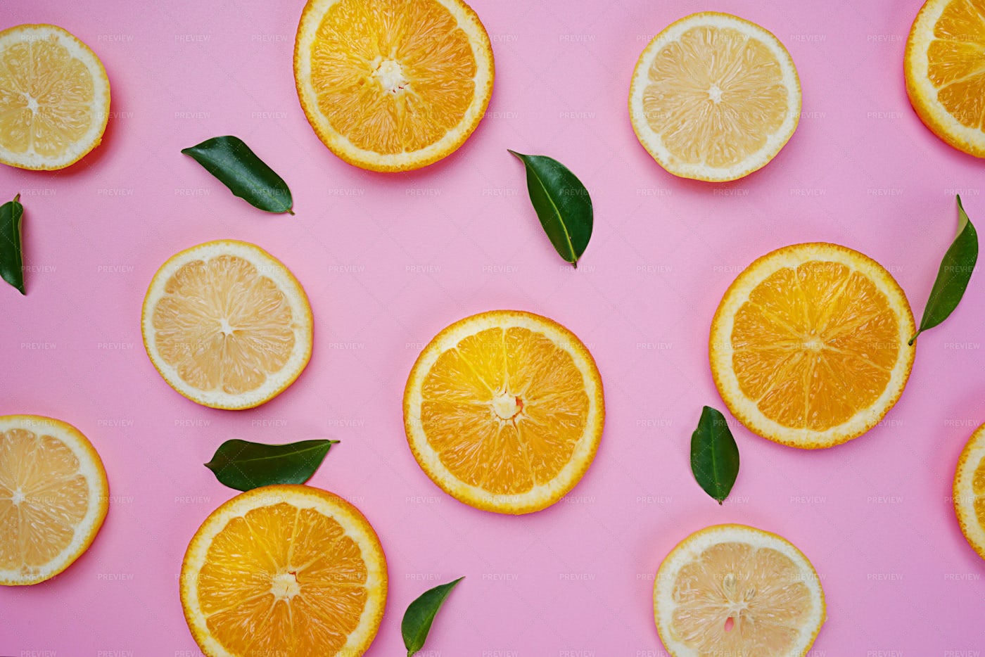 Orange And Lemon Pattern: Stock Photos