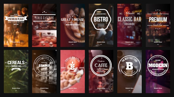 Instagram Stories - Bar & Restaurants Freebies template preview