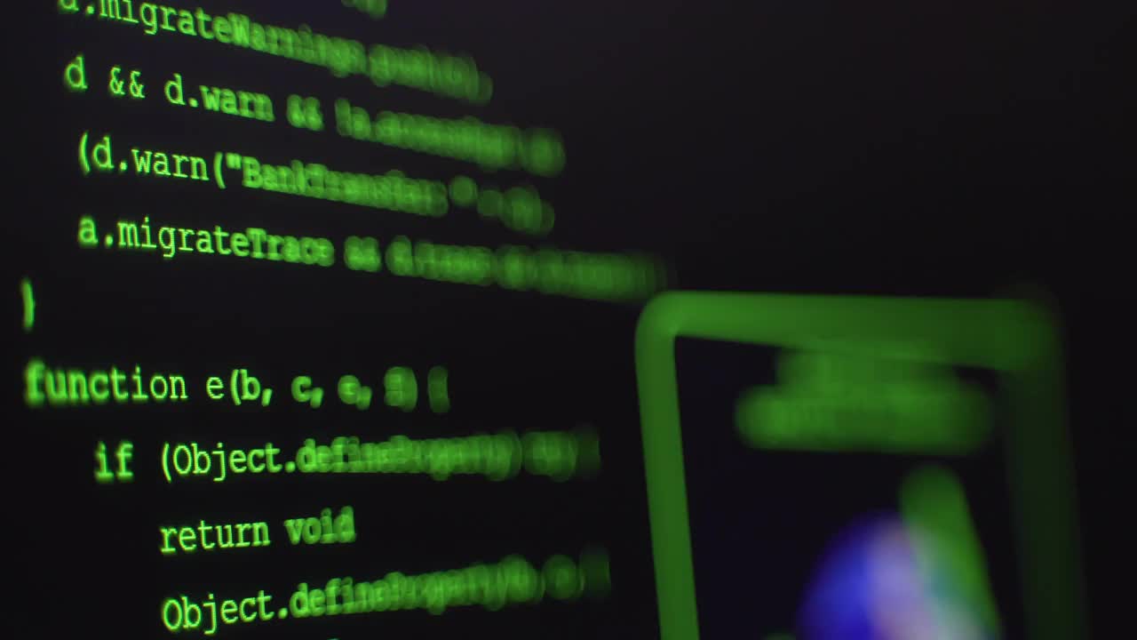 Hacker's Computer Screen - Stock Video | Motion Array