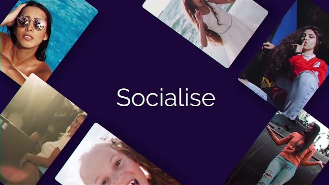 Socialize Freebies template preview