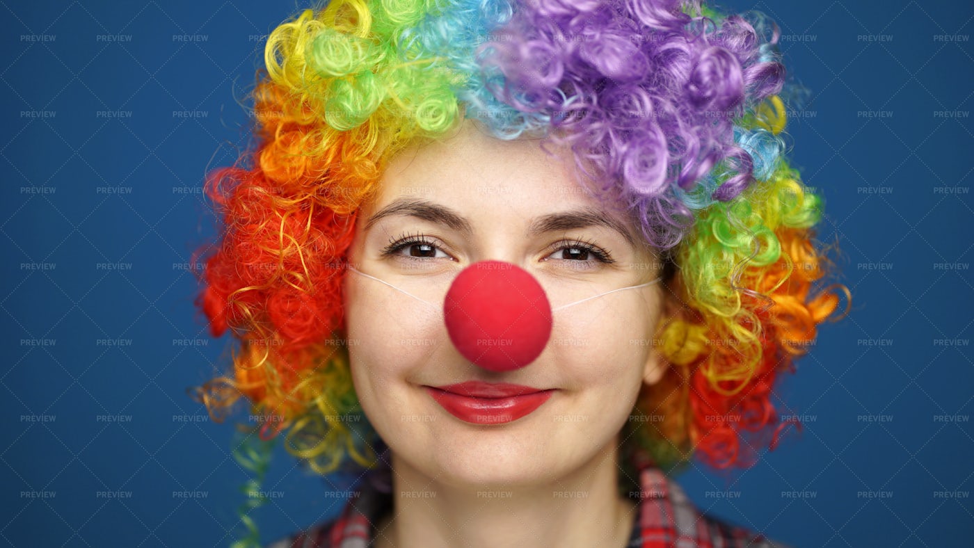 Portrait Of A Clown: Stock Photos
