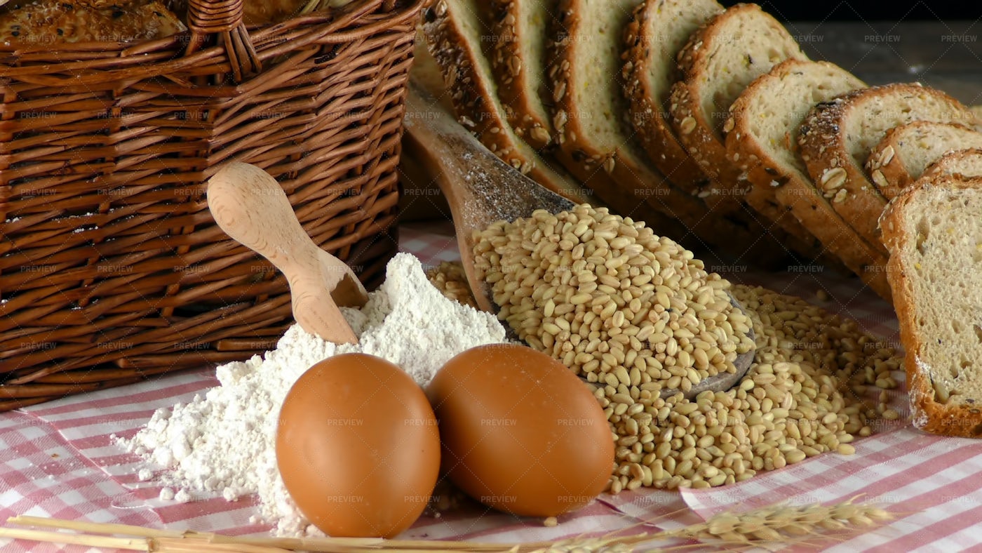 Bread And Ingredients: Stock Photos