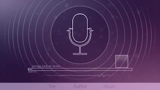4K Simple Music Player: After Effects Templates
