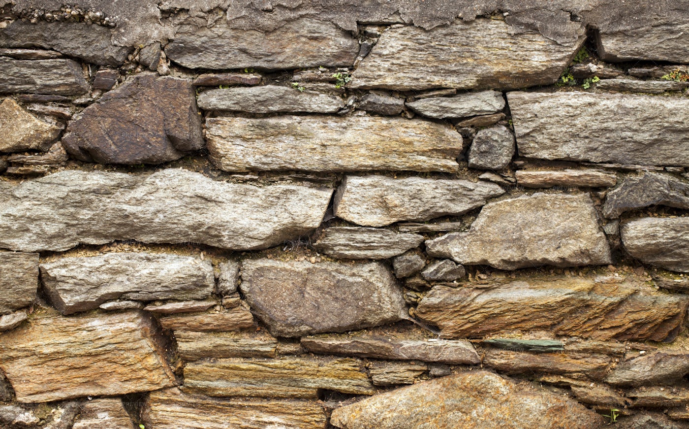 Grunge Stone Brick Wall: Stock Photos