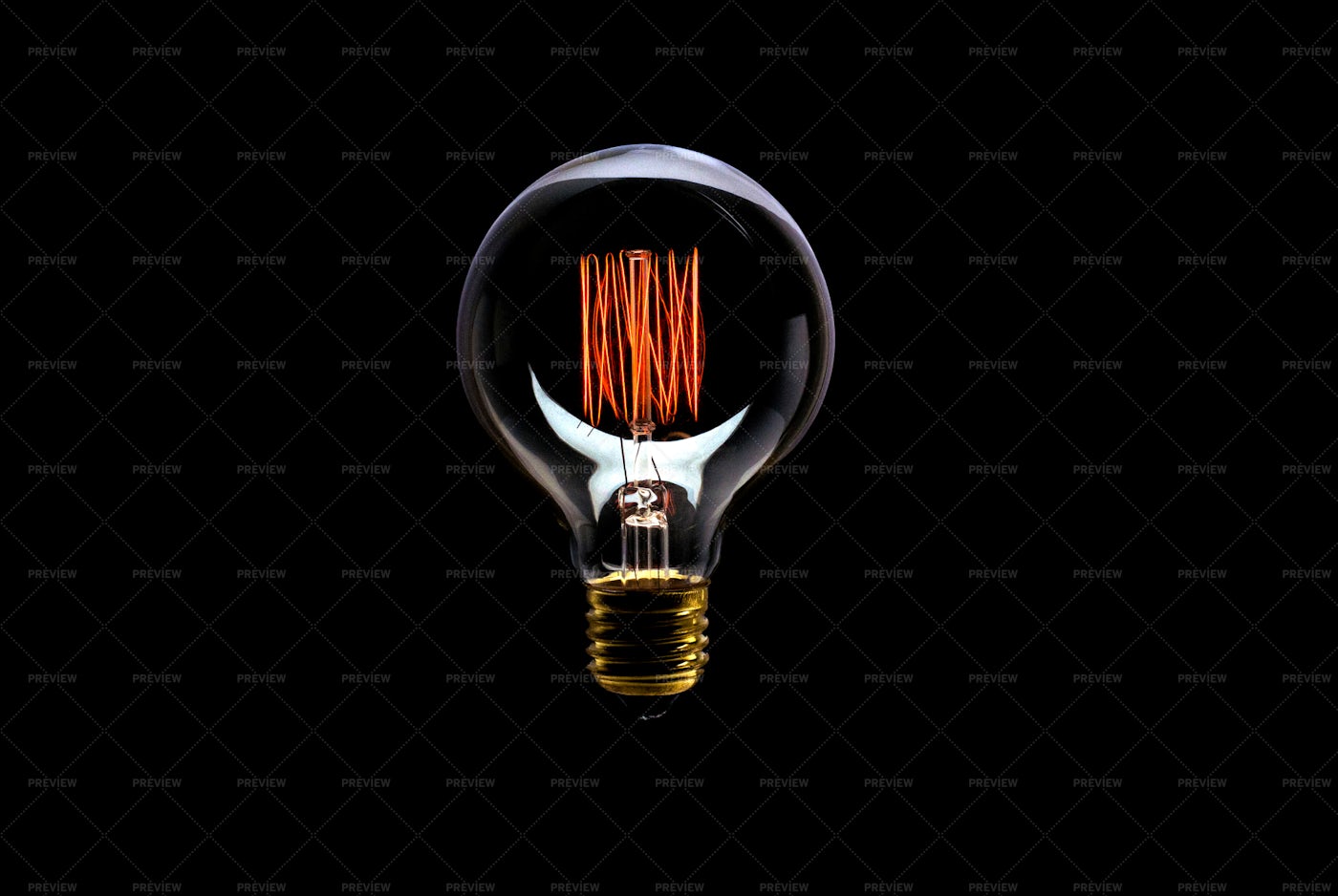 Dimmed Edison Light Bulb - Stock Photos | Motion Array