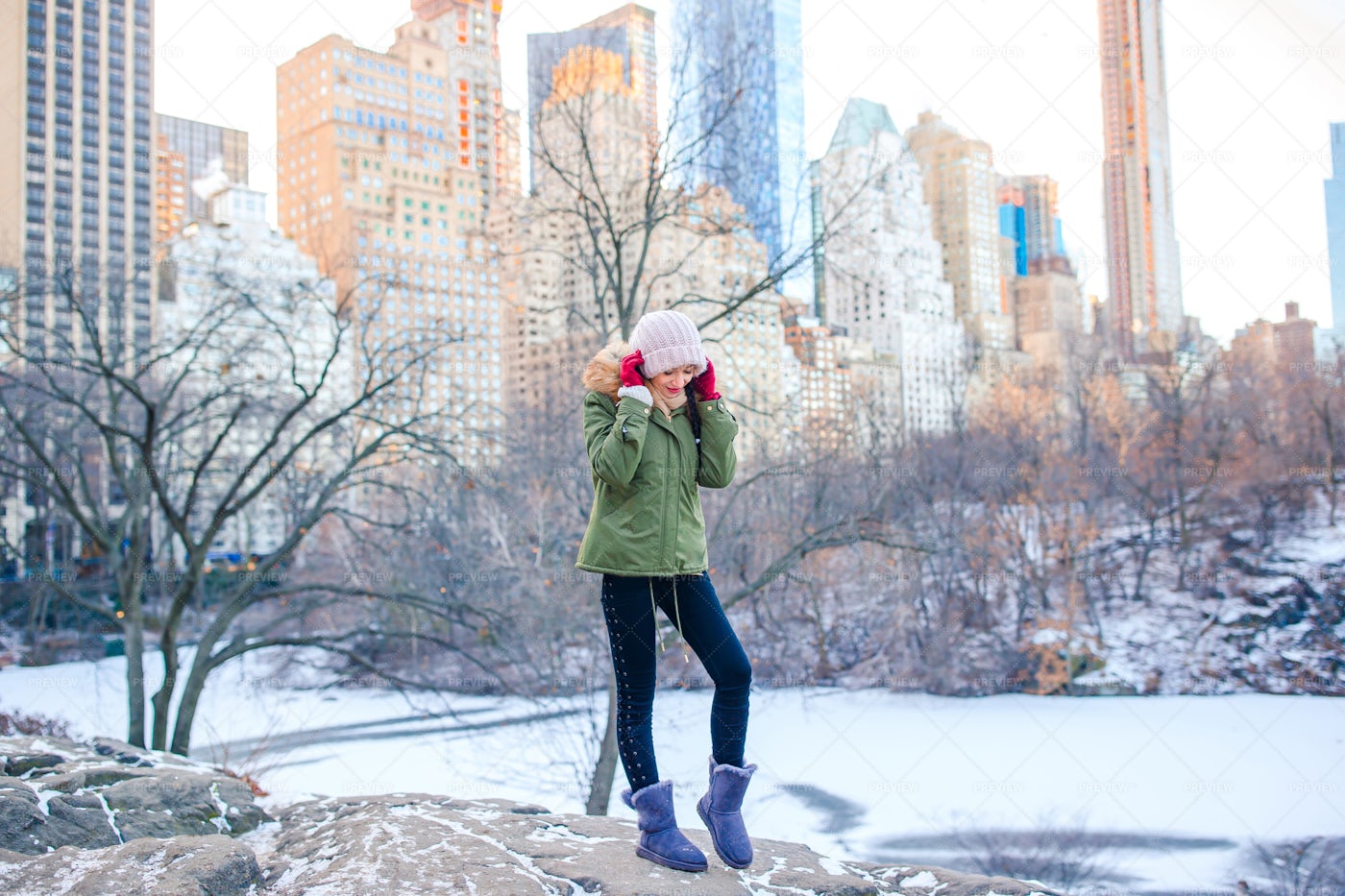 Winter In Manhattan: Stock Photos
