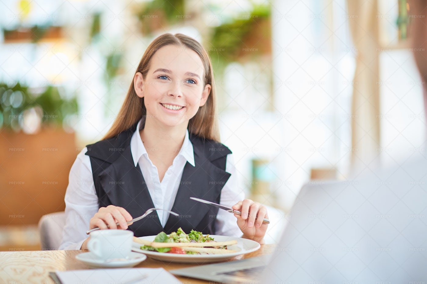 Having Business Lunch: Stock Photos