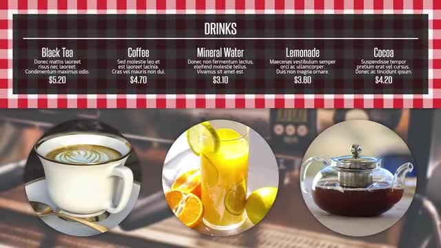 Restaurant Menu Presentation - Premiere Pro Templates | Motion Array