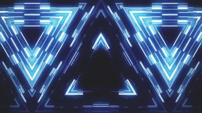 Glowing Blocky Triangles Loop - Stock Motion Graphics | Motion Array