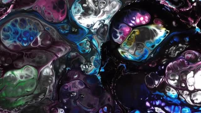 Abstract Colorful Ink Blast: Stock Video