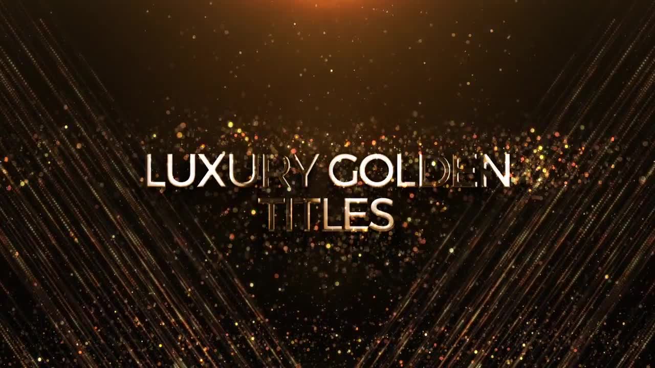 Luxury Golden Titles After Effects Templates Motion Array