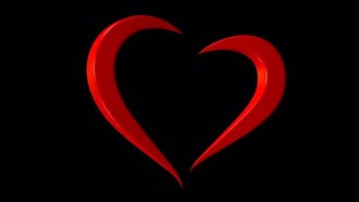 Rotating Heart Alpha Loop: Motion Graphics