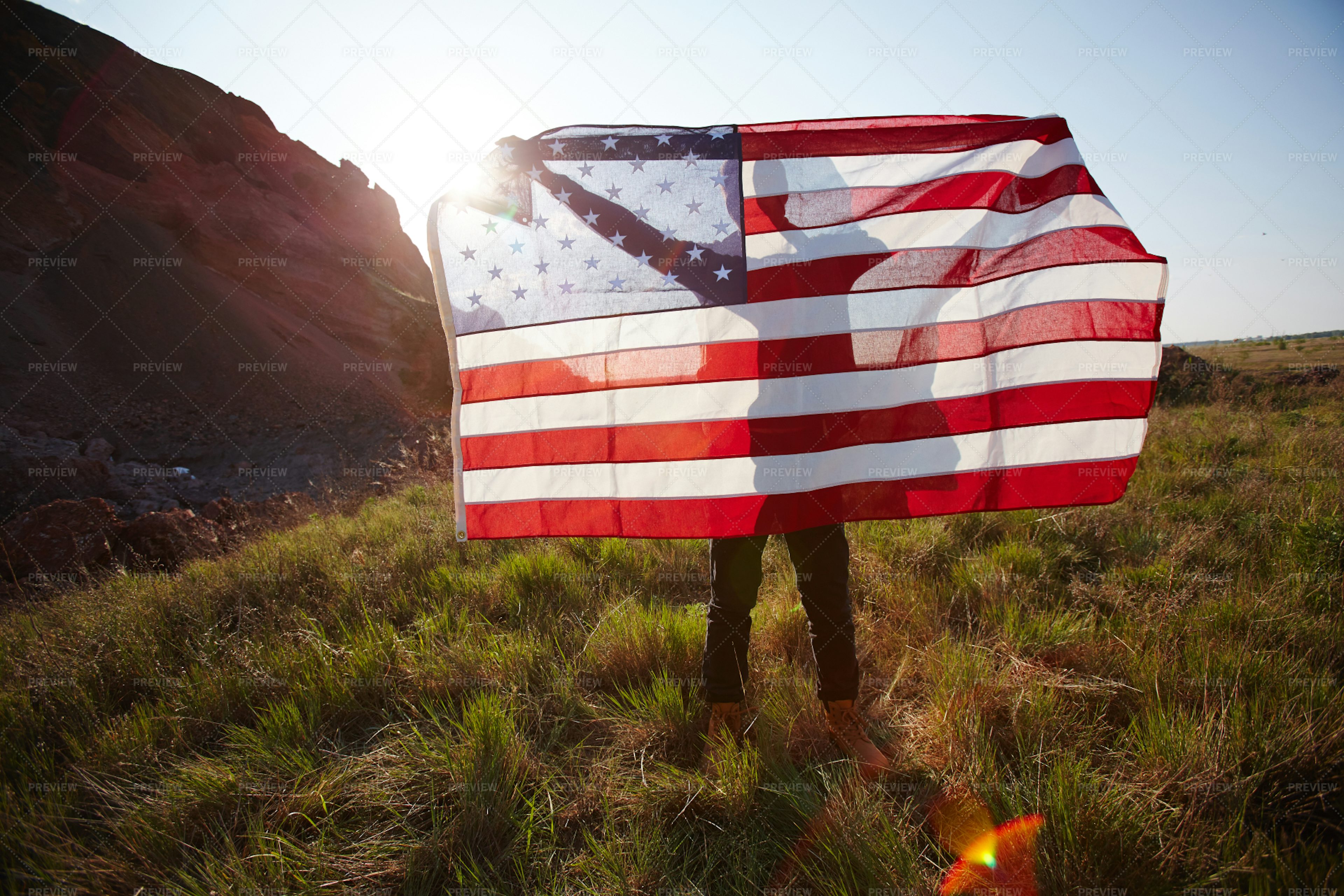 American Patriot In Nature - Stock Photos | Motion Array