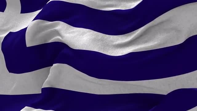 Greece Flag Animation: Stock Motion Graphics