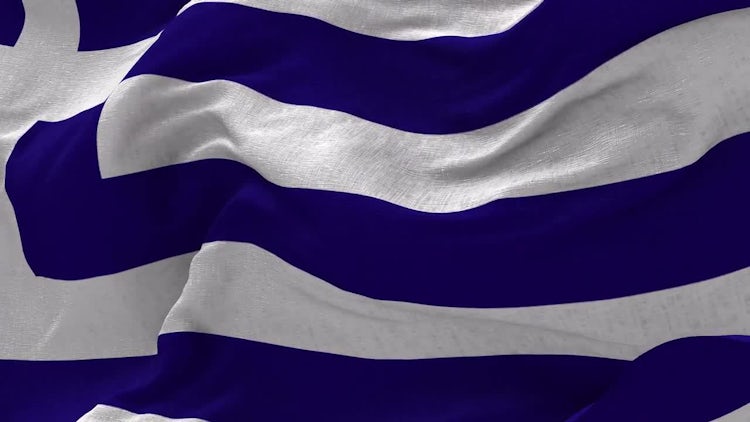 Greece Flag Animation: Stock Motion Graphics