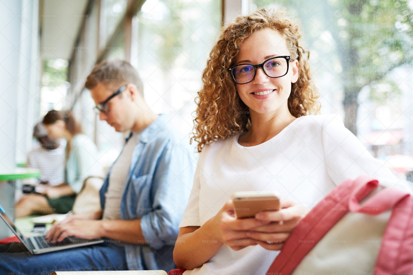 Girl Messaging: Stock Photos