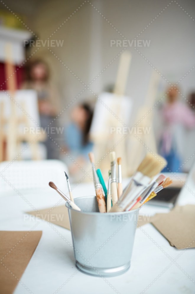 Brushes And Painting Equipment - Stock Photos