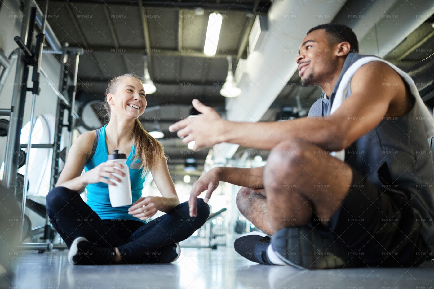 Mates Talking At Break: Stock Photos