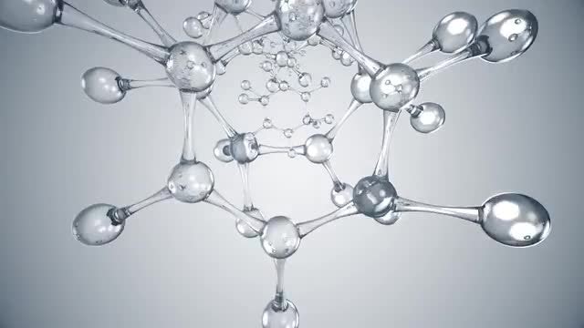 Glass Molecules Tunnel Loop: Stock Motion Graphics