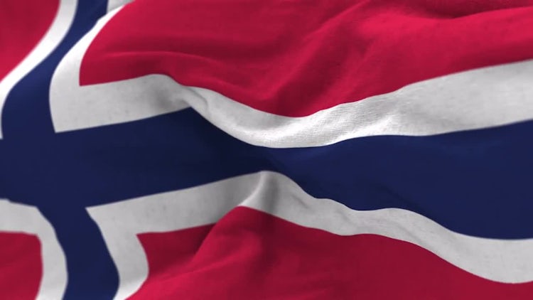 Norway Flag Animation: Stock Motion Graphics