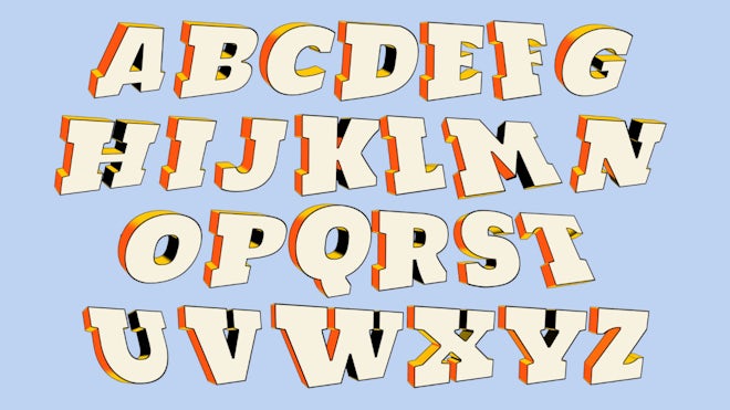 Stock Motion Graphics Animated Letters | Motion Array