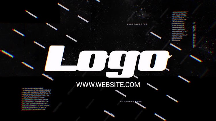 Glitch Futuristic Logo: After Effects Templates