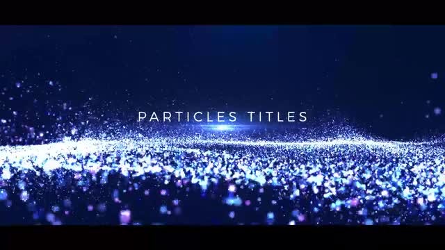 Particles Titles: After Effects Templates