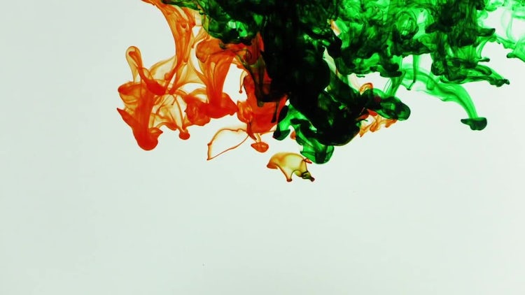 Abstract Ink Paint Art Blend: Stock Video