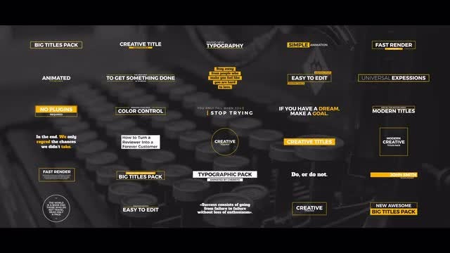 30 Creative Titles: After Effects Templates
