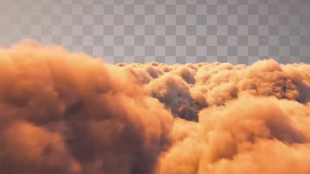 Golden Clouds: Stock Motion Graphics