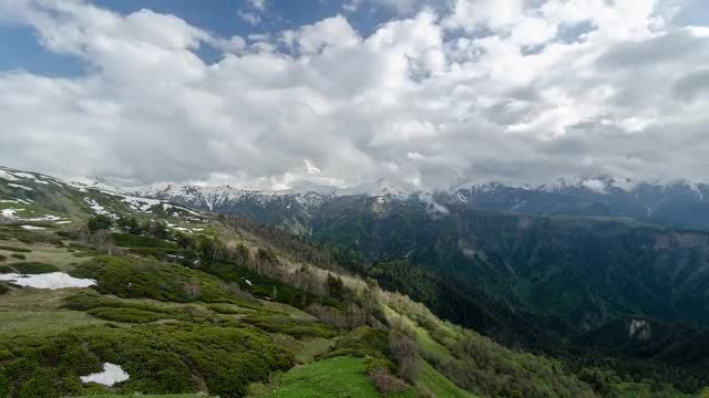 Green Mountains Timelapse: Stock Video