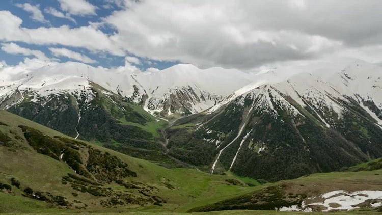 Snow Mountain Timelapse: Stock Video