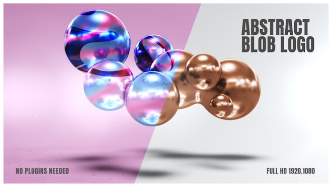 Abstract Blob Logo Freebies template preview