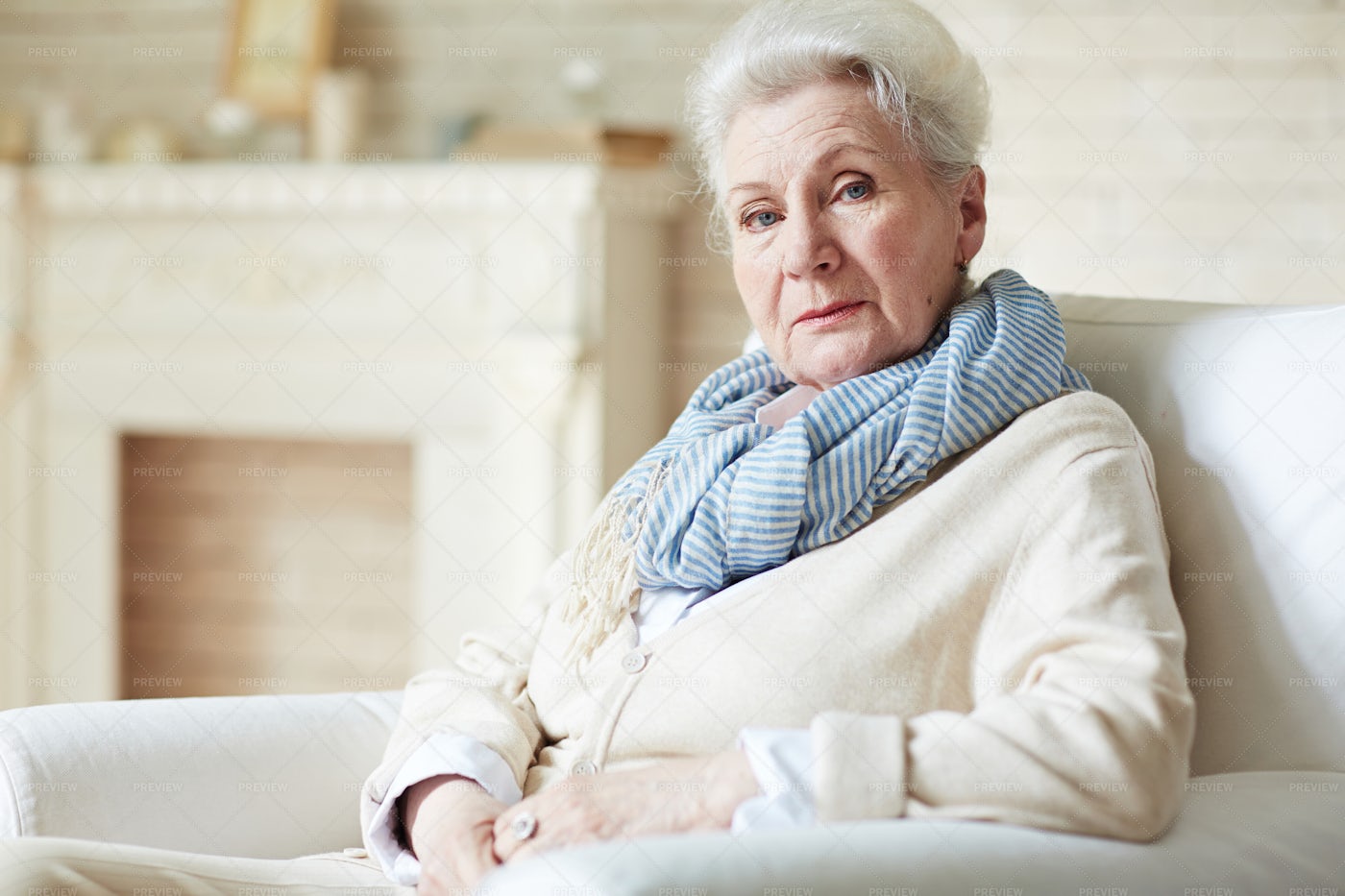 Portrait Of Beautiful Senior Woman: Stock Photos