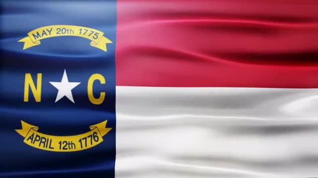 North Carolina Flag: Stock Motion Graphics
