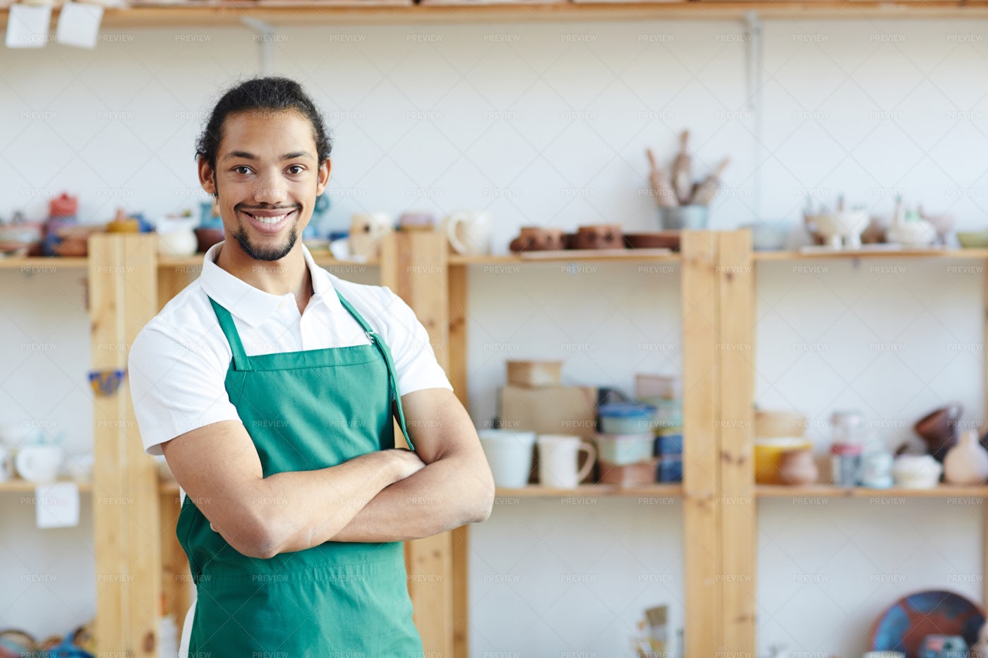 Man In Workshop: Stock Photos