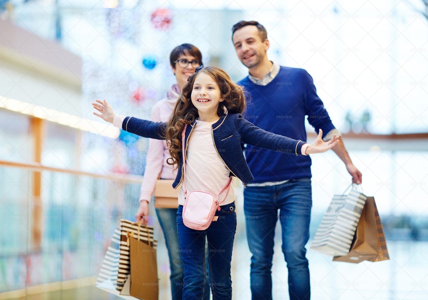 Fun During Shopping: Stock Photos