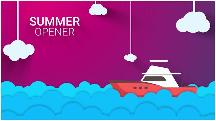 New Summer Vector Intro: After Effects Templates