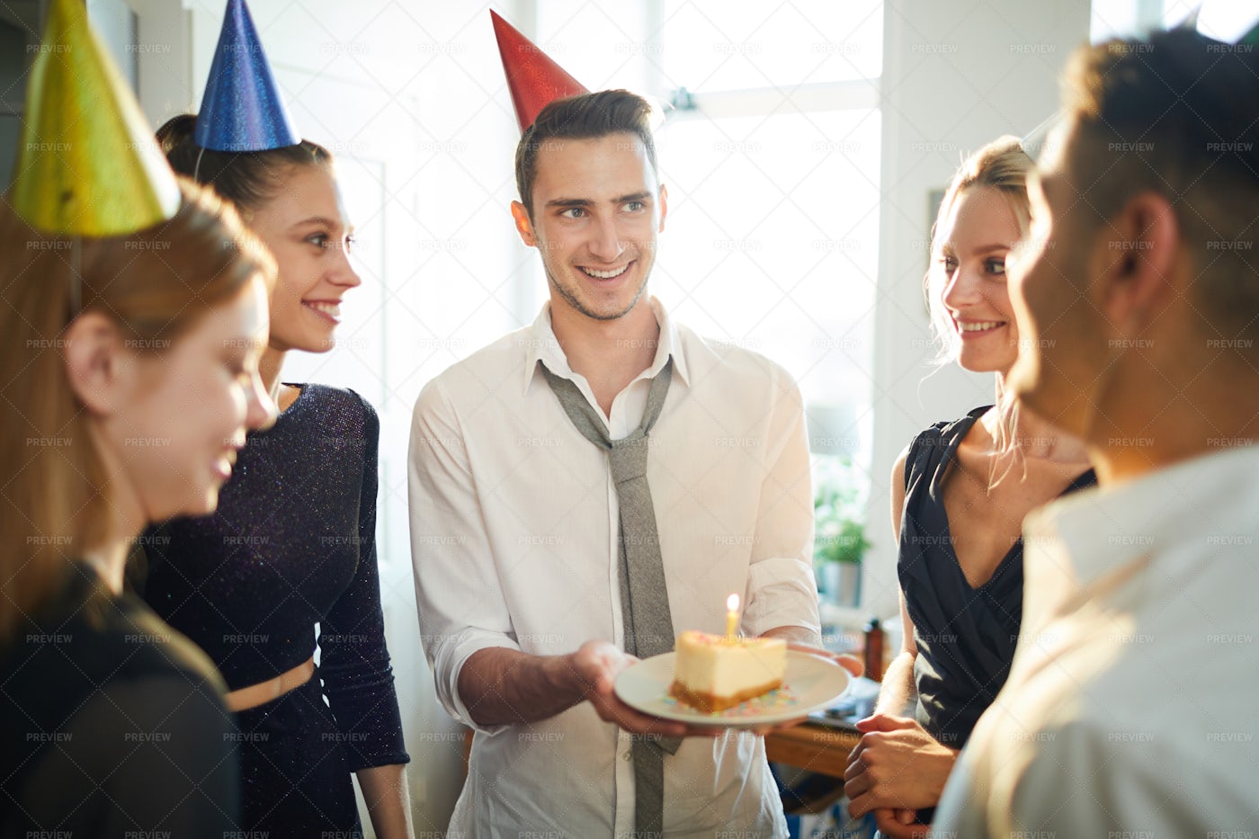 Cake For Friend: Stock Photos