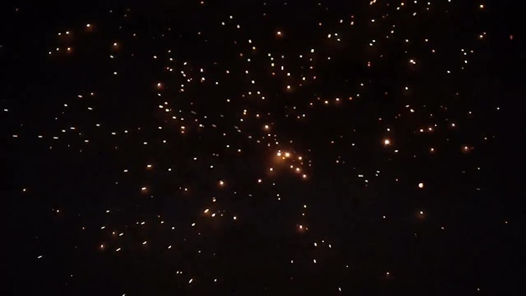 Metal Sparks Hitting Ground: Stock Video