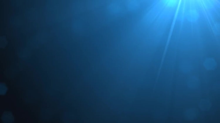Blue Glints In Light: Stock Motion Graphics
