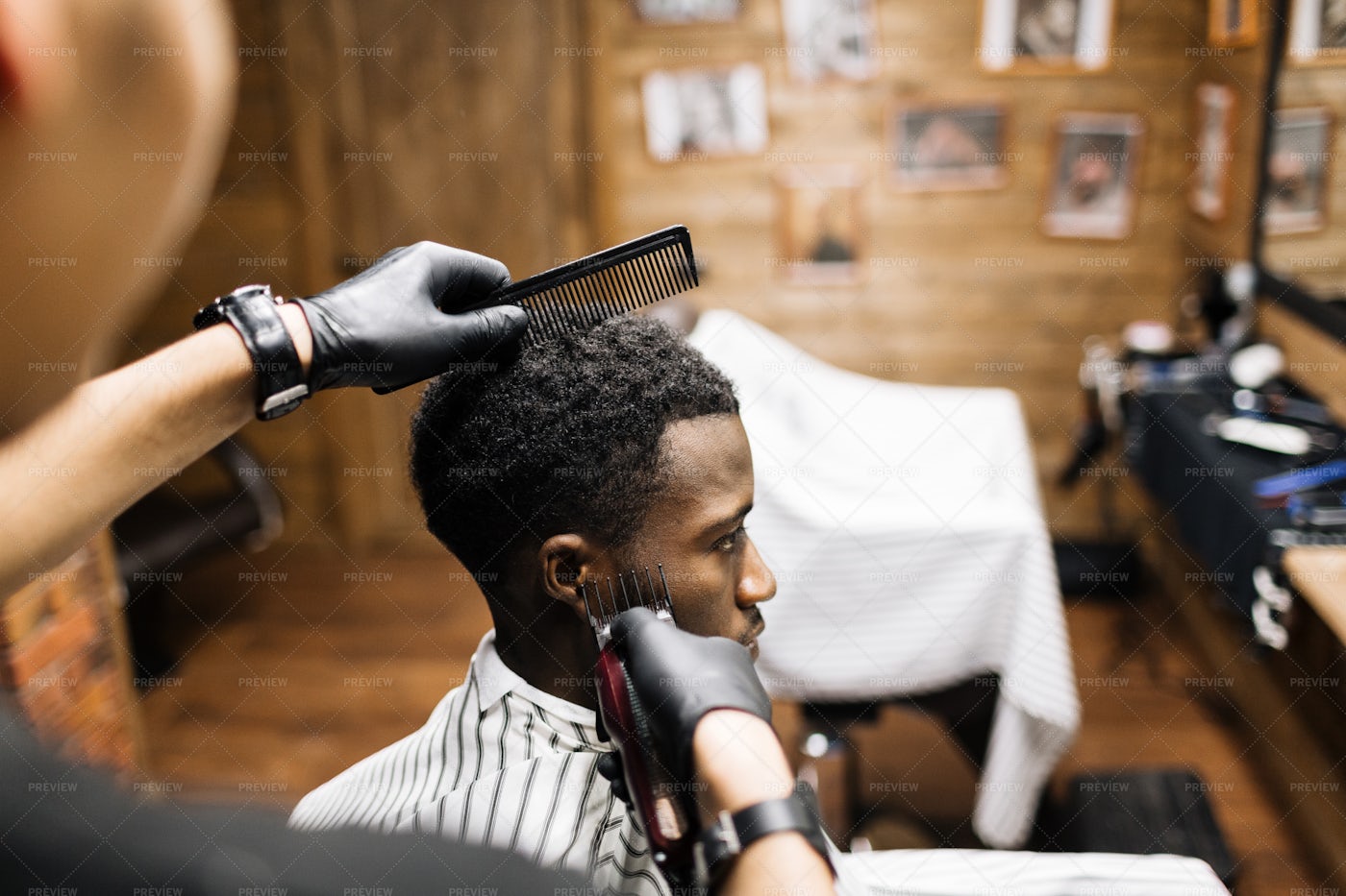 Haircut In Salon - Stock Photos | Motion Array