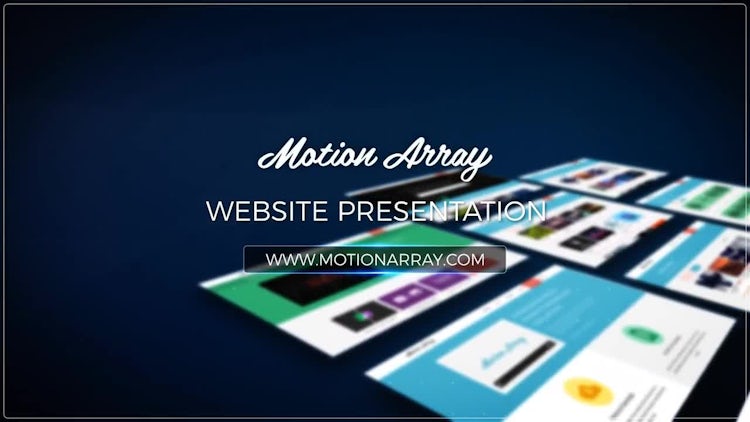 website presentation after effects free download