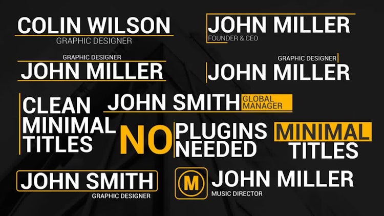 Big Lower Thirds: After Effects Templates
