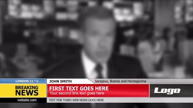 Breaking News Graphics Package After Effects Templates