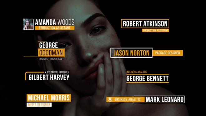 Clean Lower Thirds Freebies template preview