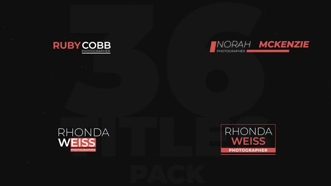 36 Modern Text Titles Freebies template preview